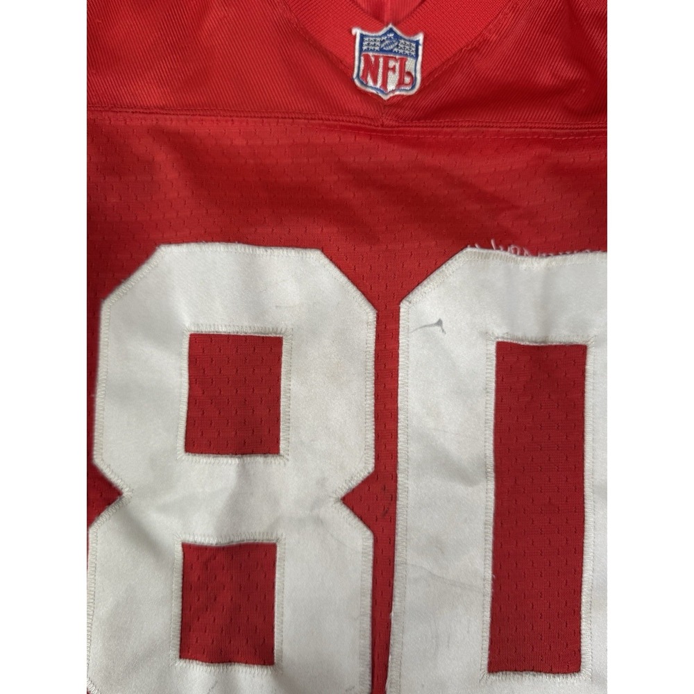 Reebok NFL Vintage San Fransisco 49ers Boys Jersey Jerry Rice Size Small 8 Red - Picture 9 of 16